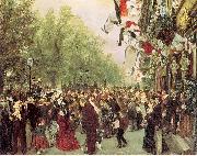Adolph von Menzel William I Departs for the Front, July 31, 1870 Spain oil painting reproduction